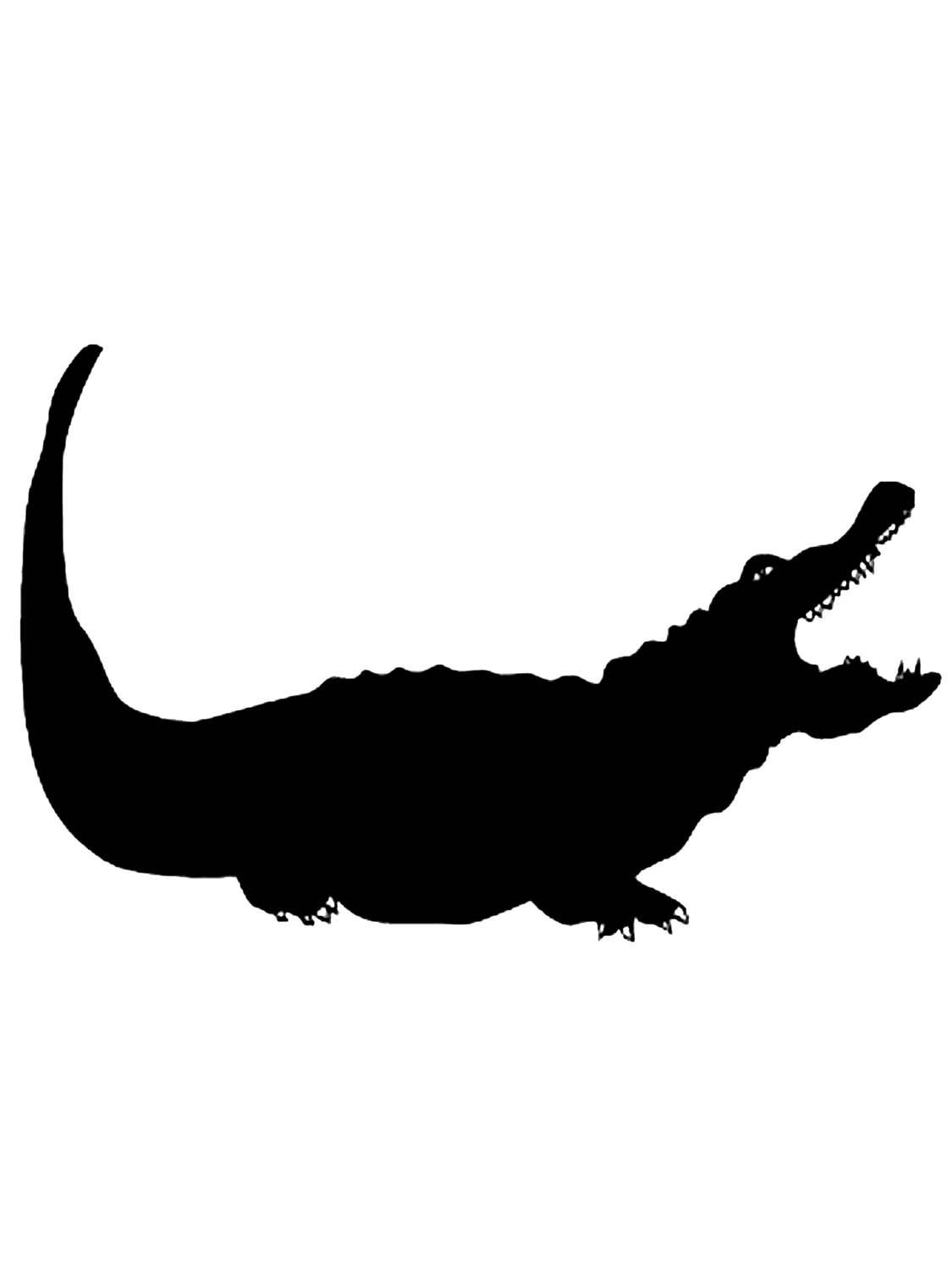 Crocodile stencil