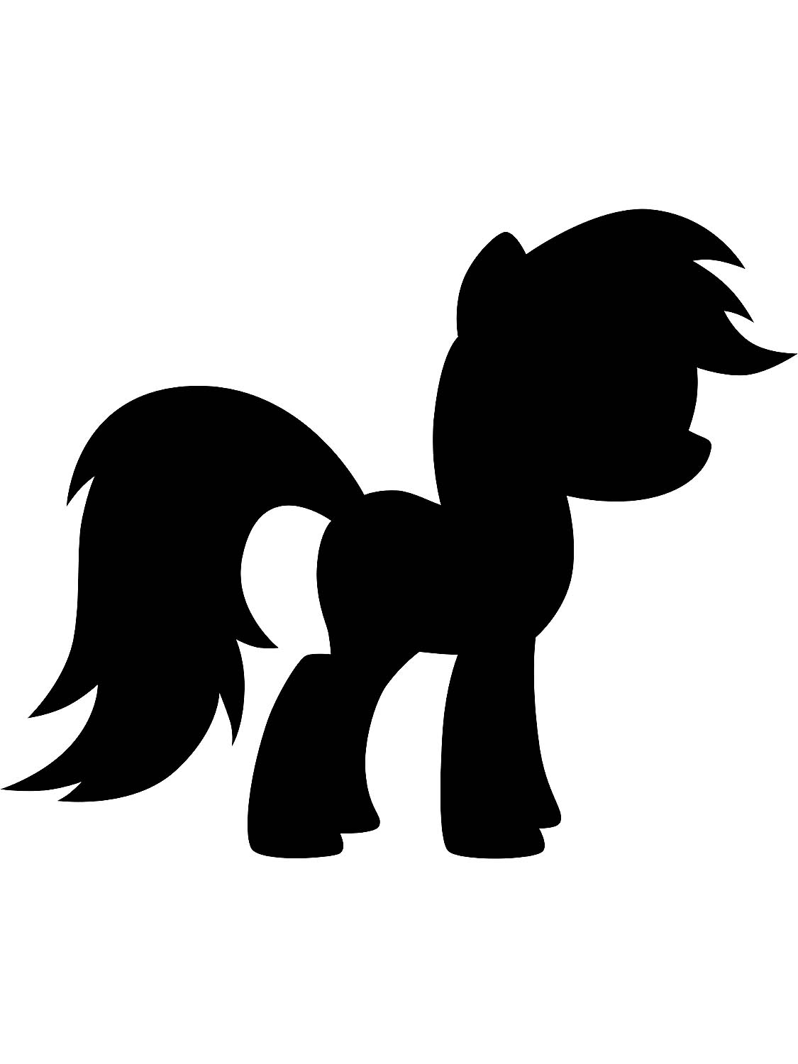 My Little Pony Stencils Free Stencils And Template Cutout Printable
