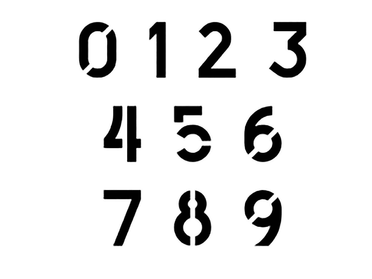 Цифра 1 шрифты