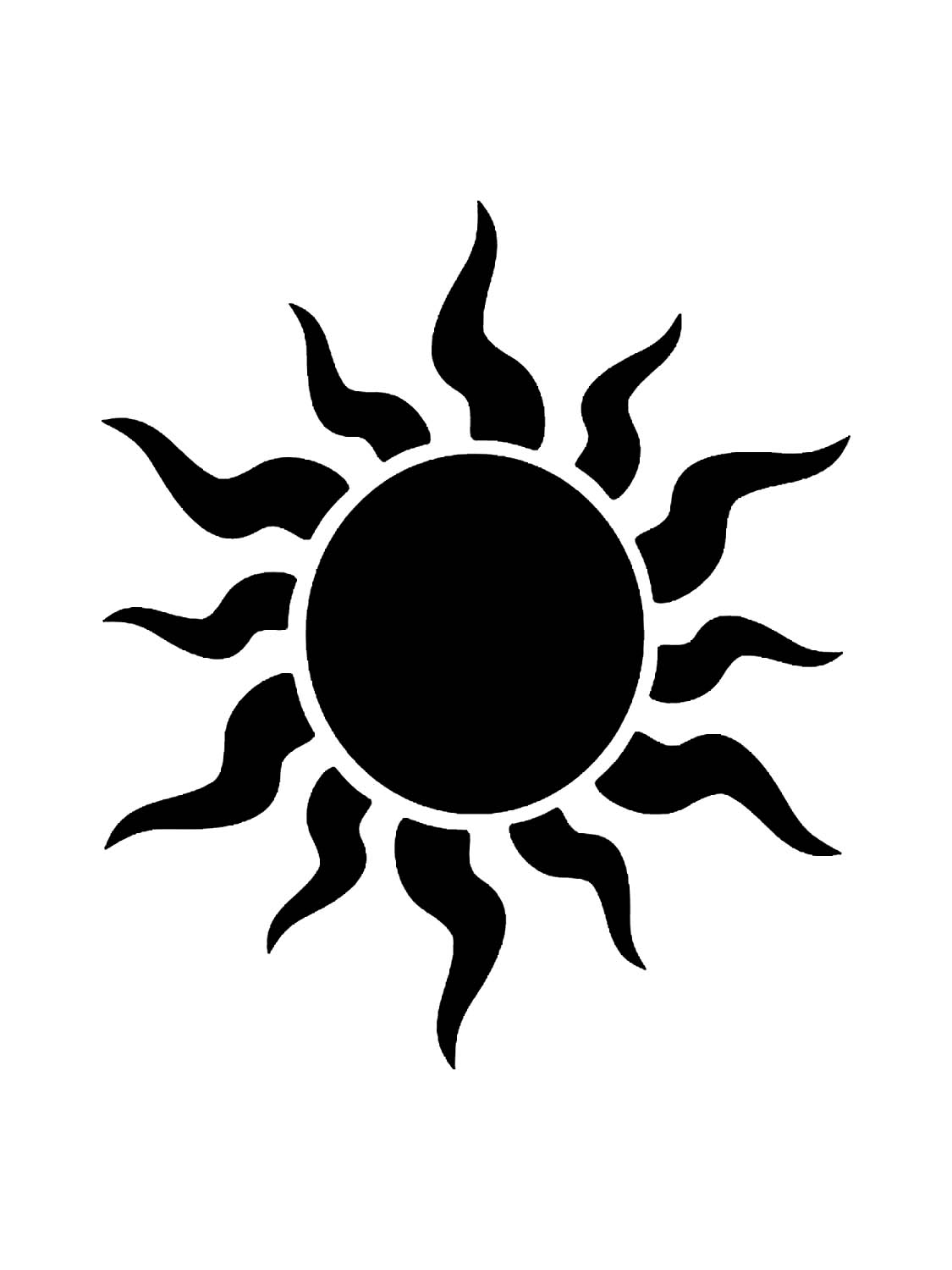 Солнце черно белое